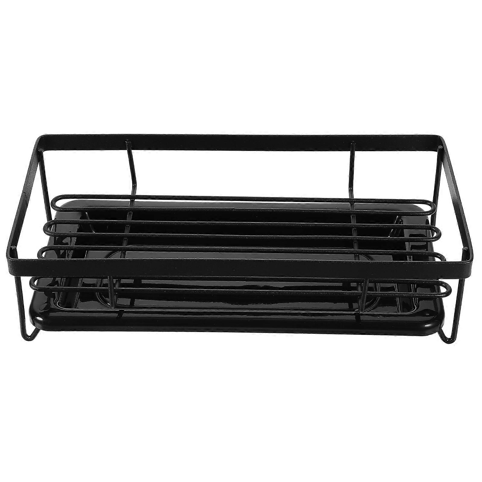 Kitchen Utility Holder Rectangular Carbon Steel For Kitchen Use 22.00X11.00X6.00CM 1Set
