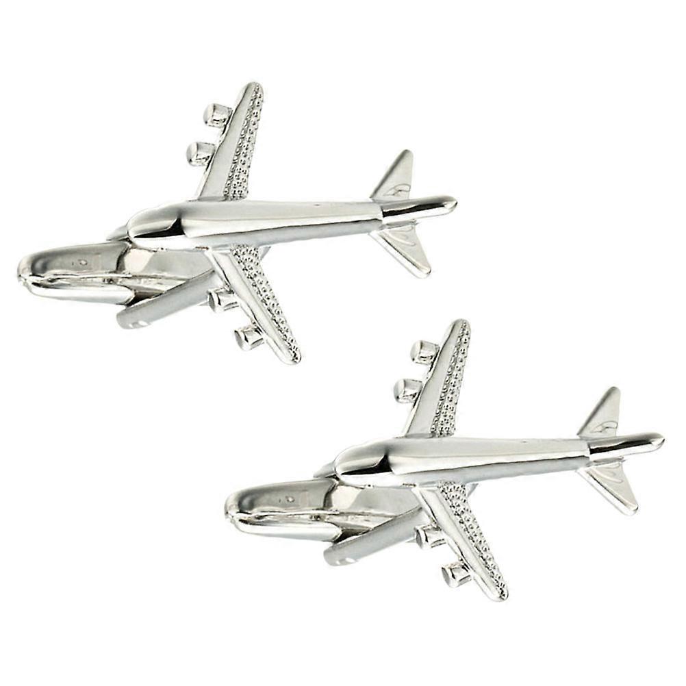 Airplane Cufflinks for Men – Unique Tuxedo Accessories, Durable Decorative Shirt Studs for Birthdays and Celebrations