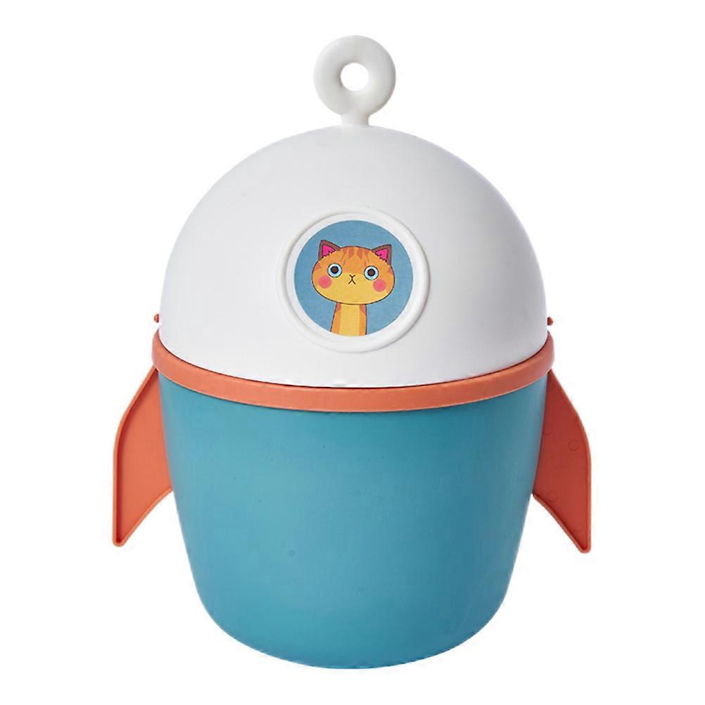 Creative Cartoon Flip Lid Trash Can for Desktop, Office, Bedroom & Car Use   Compact Waste Bin for Paper and Small Garbage