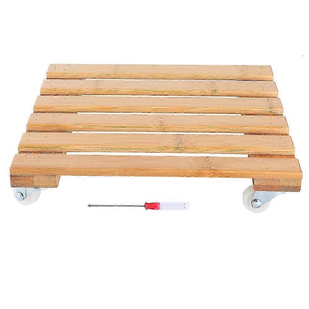 Movable Potted Plant Flower Shelf Storage Rack with Wheels for Outdoor Patio Garden Use