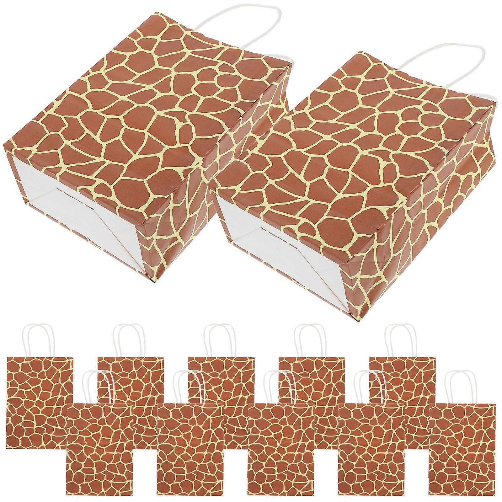 Here's a refined and engaging product description for your **12pcs Leopard Print Treat Bags**:
**12pcs Leopard Print Treat Bags – Jungle Party