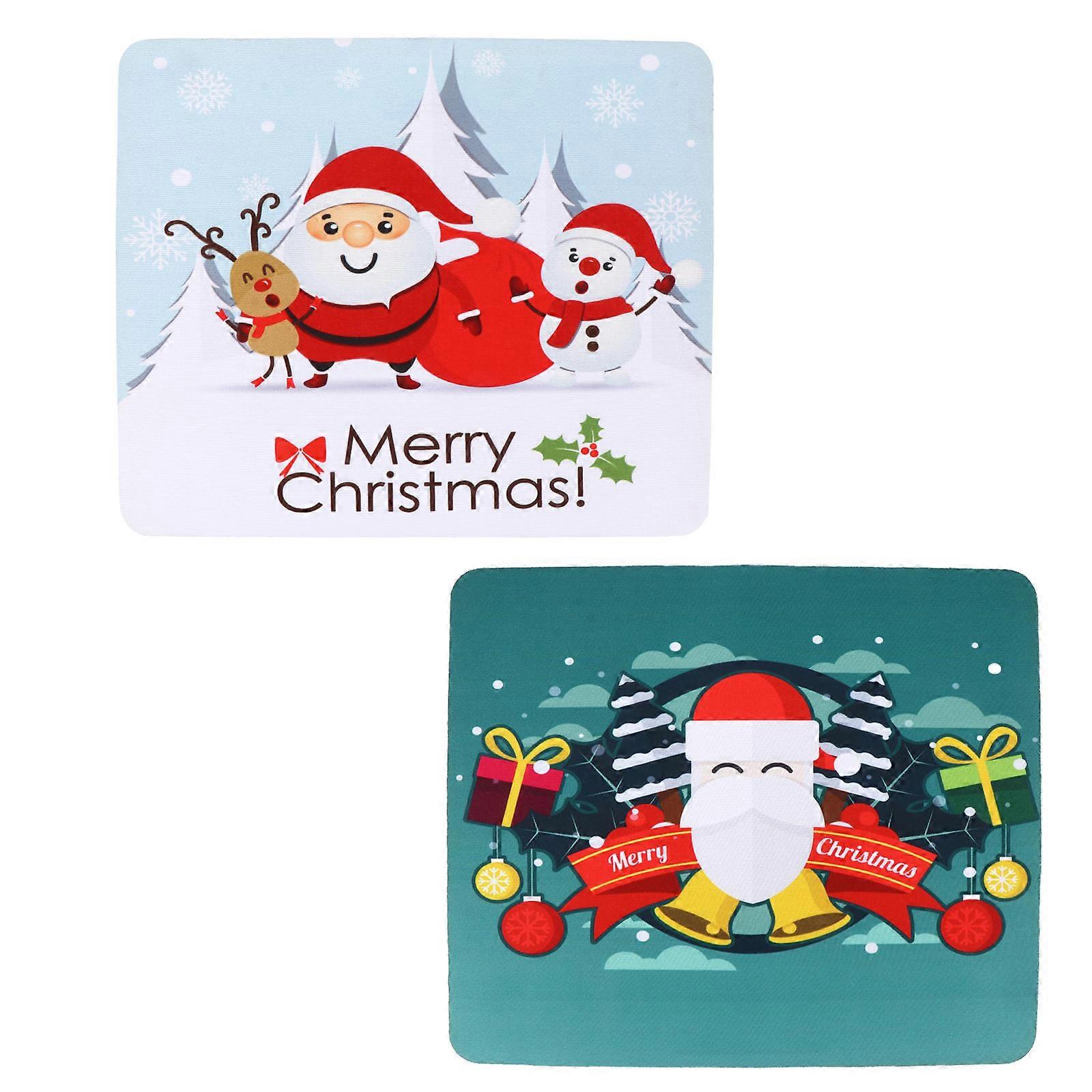 Gaming Pad Non-Slip Rubber Mousepad For Gamers Rectangle Shape Assorted Color 11.8X9.8X0.4In 2Pcs