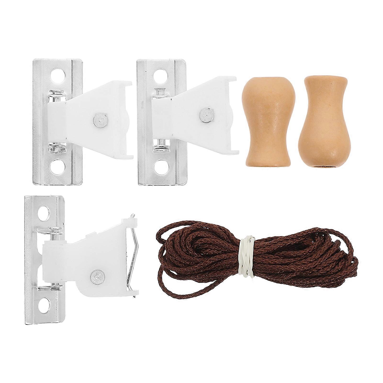 Diy Roller Shade Kit Bamboo Roller Blind Fittings Wood Material Rectangular 1 Set