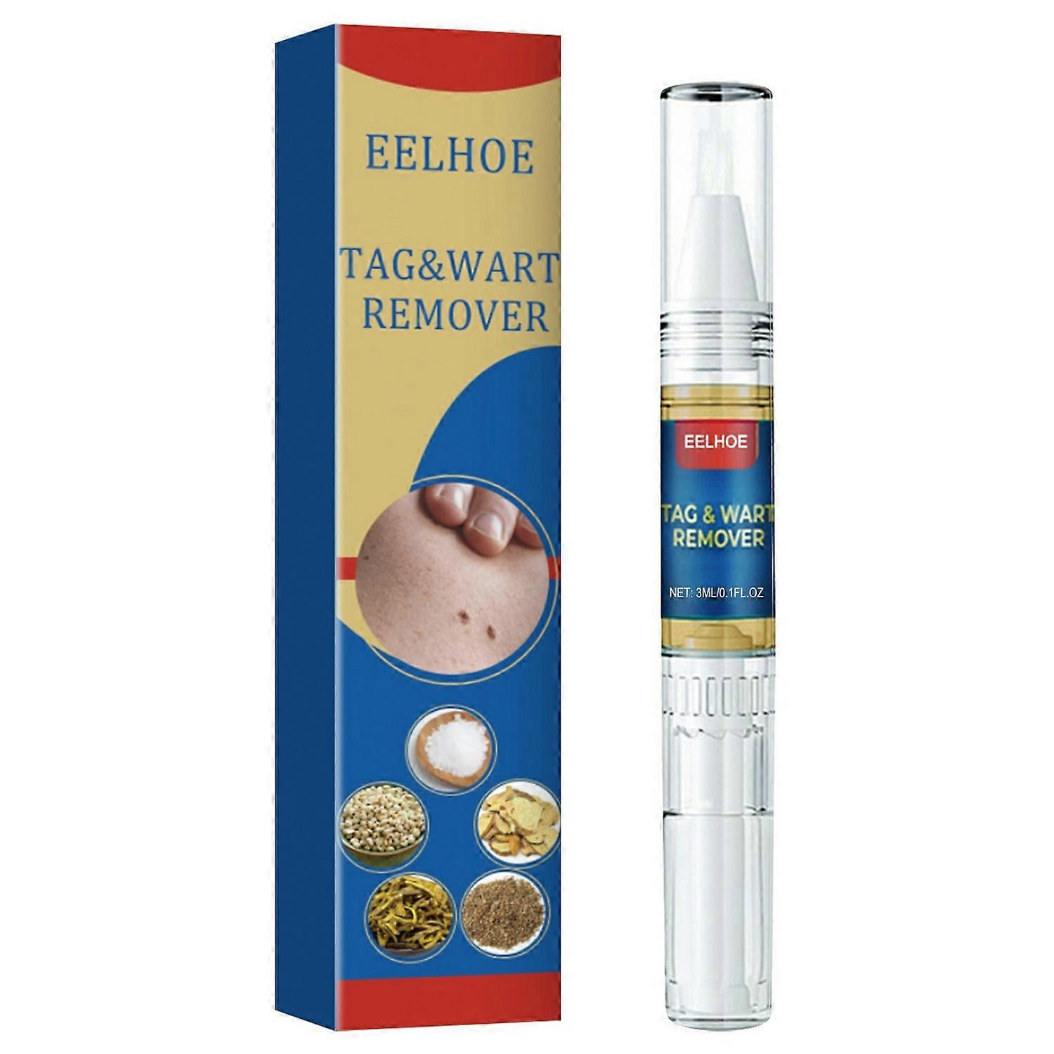 EELHOE 3ml Hud Tag Borttagning Penna Mild Formel Kropp Mullvad Remover Vätska