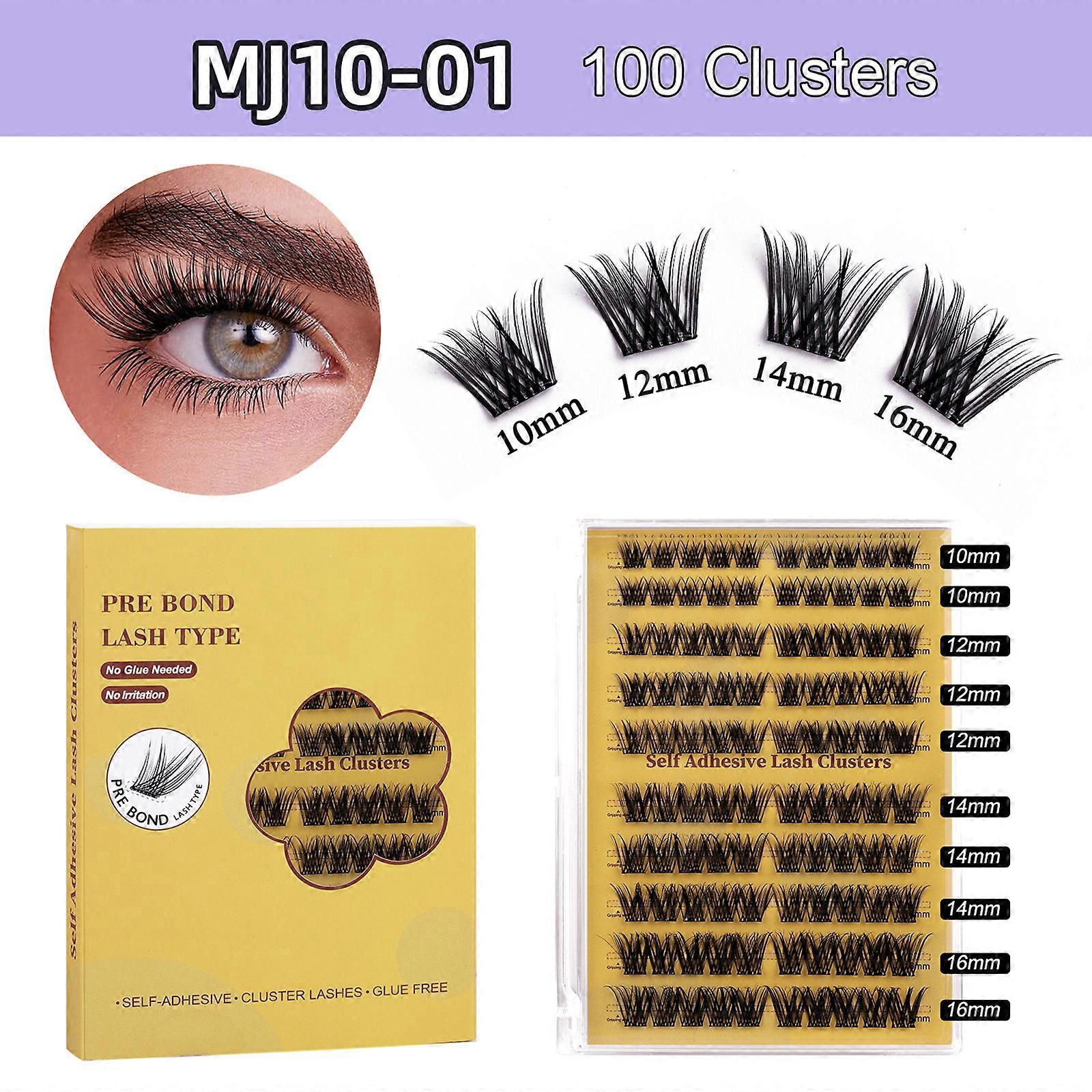 Segmented False Eyelashes Kit  GlueFree & NaturalLooking