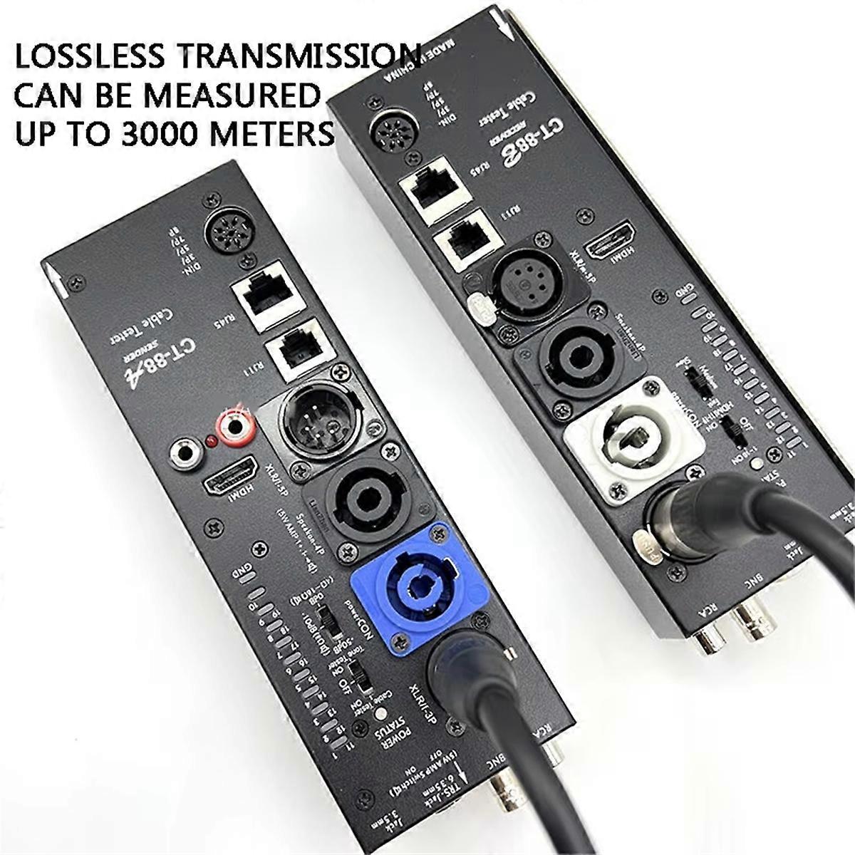 CT-88 Samostatný multifunkční linkový měřič XLR Měřič signální linky