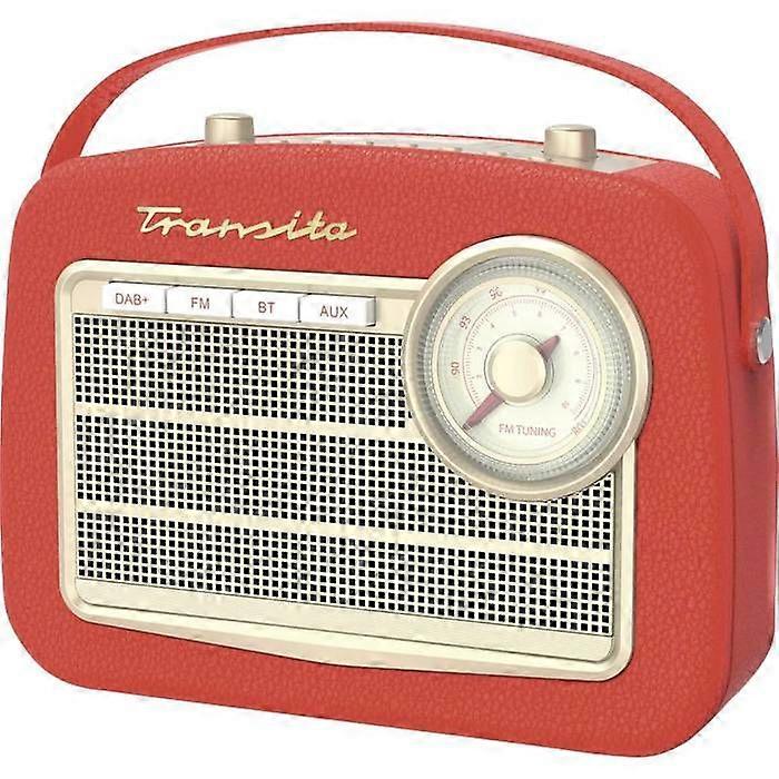 TechniSat TRANSITA 130, red DAB+, FM table radio red