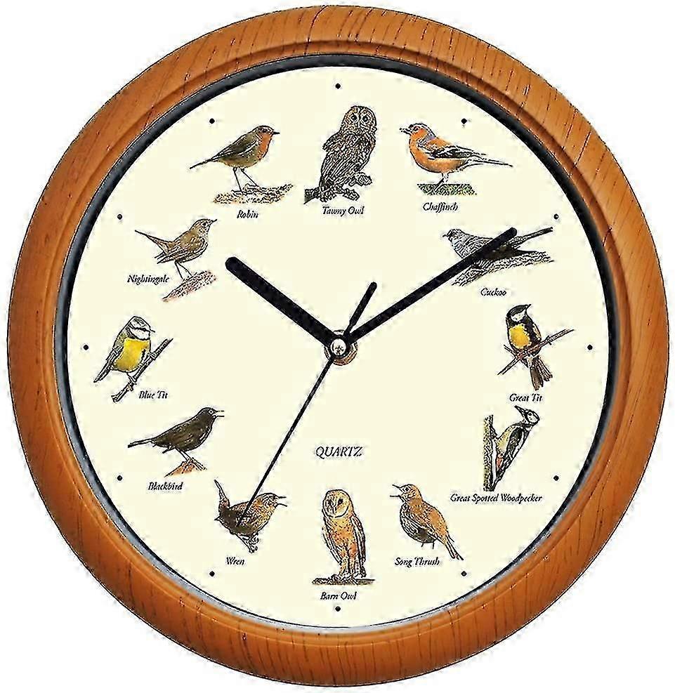 Wall Clock Bird Motif 30.5 Cm
