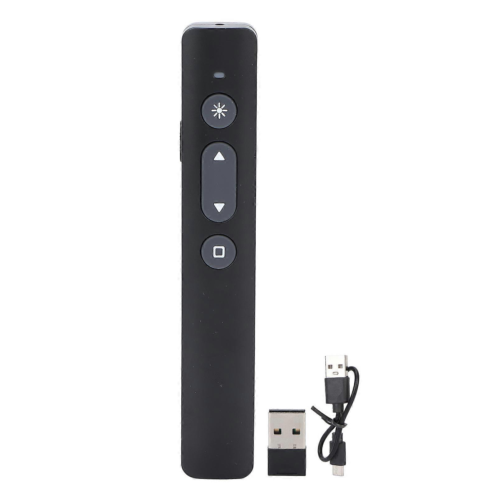 Presentation Clicker Rechargeable Ergonomic Design Low Radiation Page Turning Pen Wireless Presenter Remote