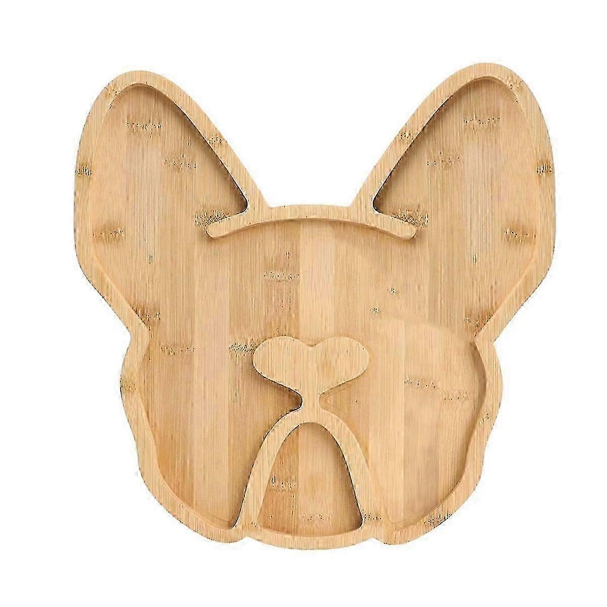 French Bulldog Cheese Board, 12Inch Frenchie Charcuterie Boards Extra Large Bamboo Funny Serving Tray Aperitif Platter jn
