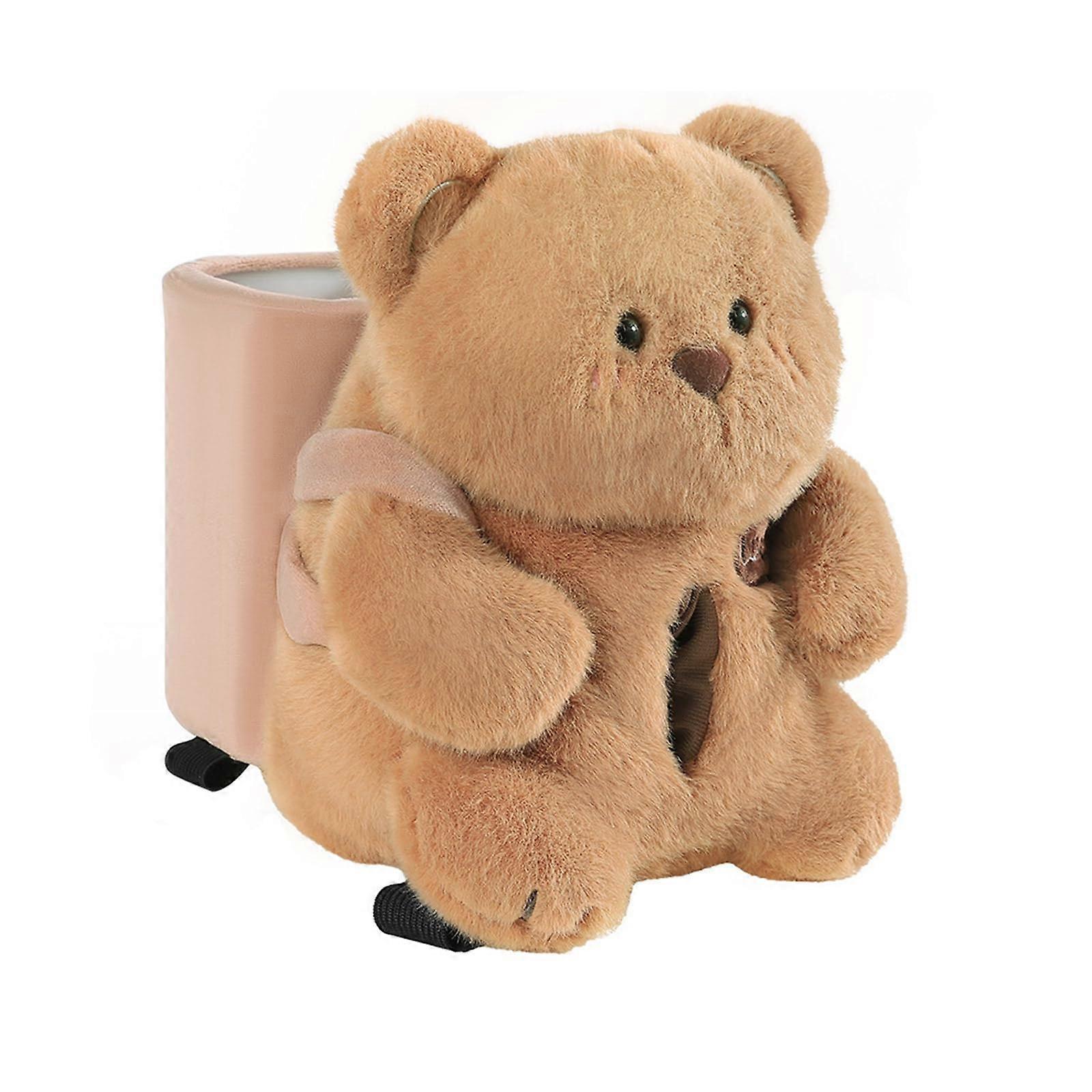 Plüschbärenauto Tissue Box - Dog Plush Car Tissue Holder, Funny 2 in 1 Plush Toy, Soft Gewebe Halter for Auto