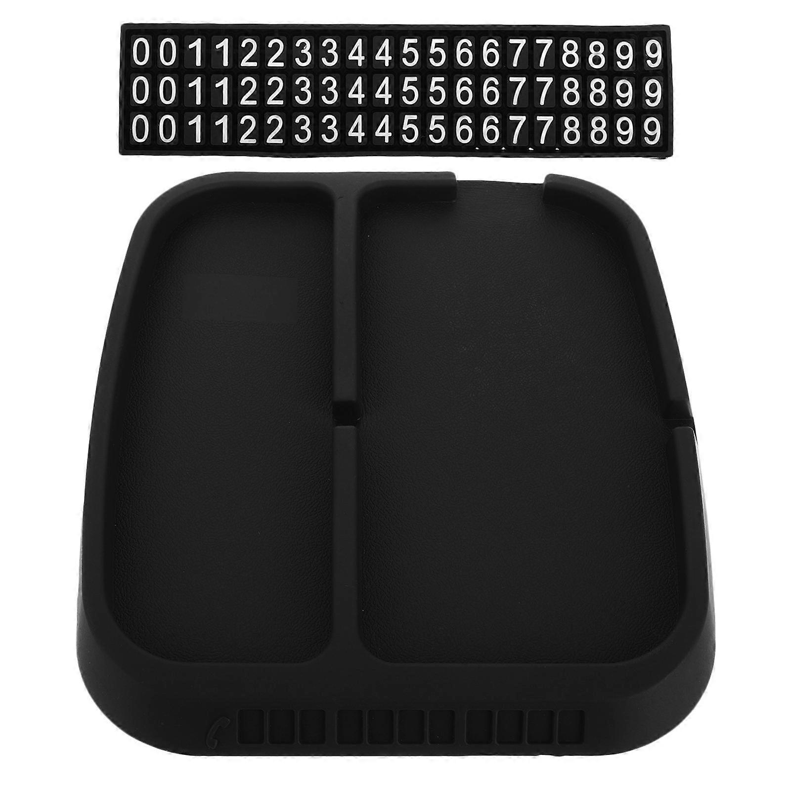 Non Slip Silicone Auto Dashboard Mat with Cell Phone Holder for Car Interior – Universal Gripping Pad for Navigation, Sunglasses, and Keys