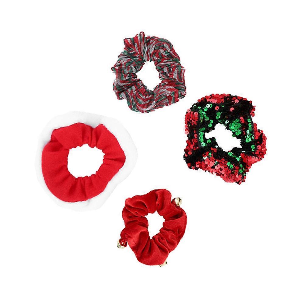 שיער חג Scrunchies להחזיק שיער מסיבת חג המולד נשים בסגנון מעורב 3 יחידות