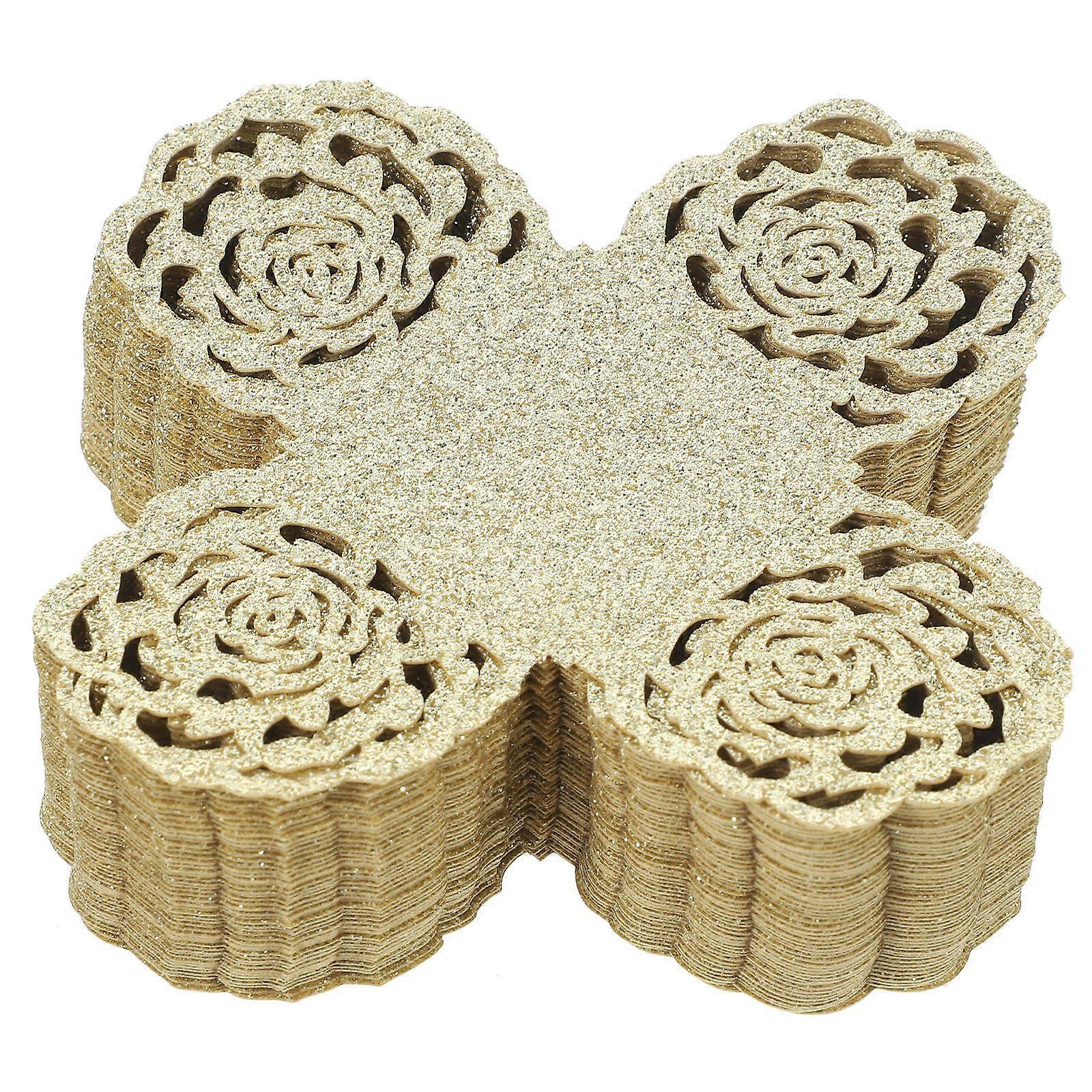Mini Cupcake Papers Chocolate Packaging Paper Storage and Packaging Hollow Design 50Pcs