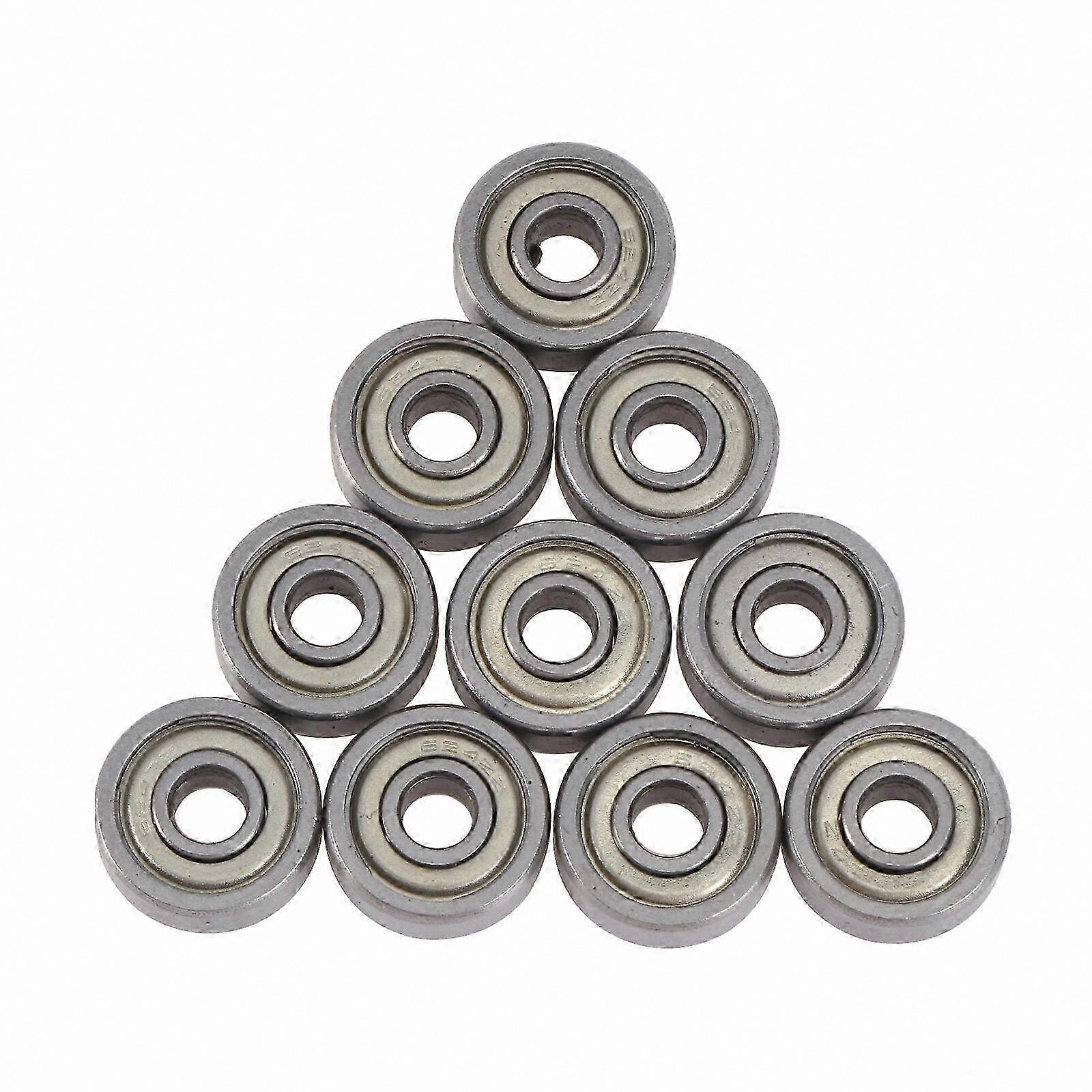 Paquet de 10 roulements à billes miniatures blindés de 4 mm x 13 mm x 5 mm pour les applications de précision