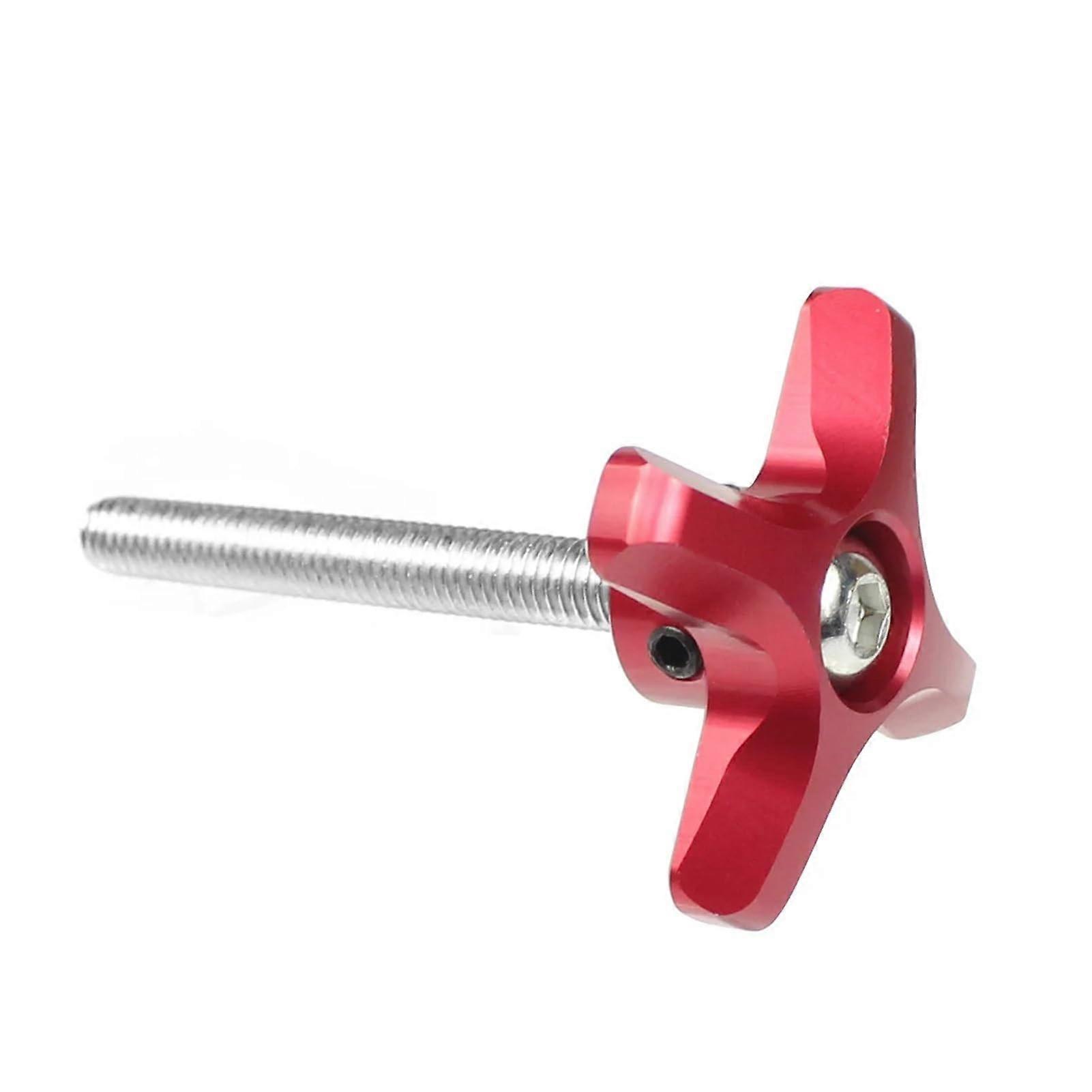 M6 Wire Stainless Steel Plum Hand Fixed Screw Clamping Knob (79mm, Silver)