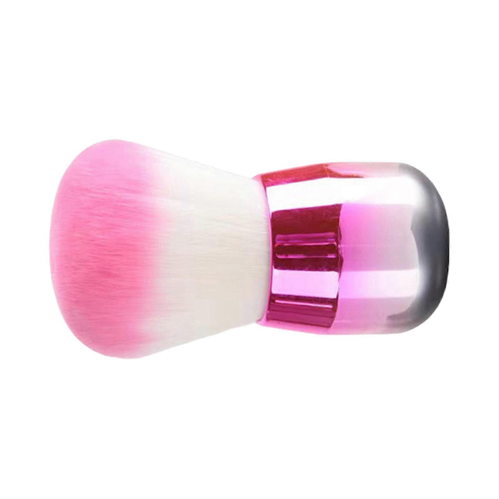 Portable Makeup Brush With Soft Synthetic Bristles Cosmetic Brushes Manicure Accessories For Easy Travel And Salon Use Multicolor
