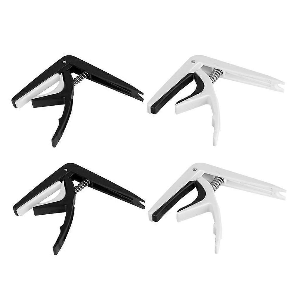 Durable Black Guitar Capo Clamp for Guitar and Ukulele with Strong ABS Material, Easy to Use