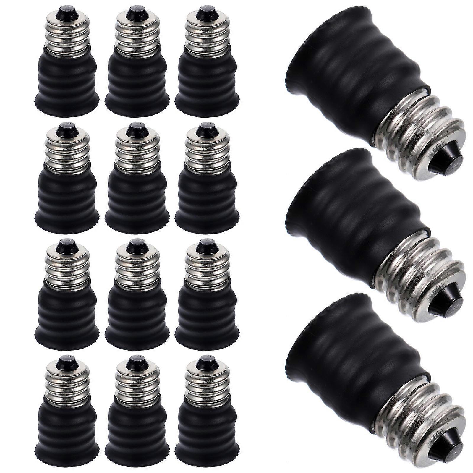 15pcs Bulb Adapter Converters for Chandelier Lamp Base E12 to E14 Light Socket Adapters