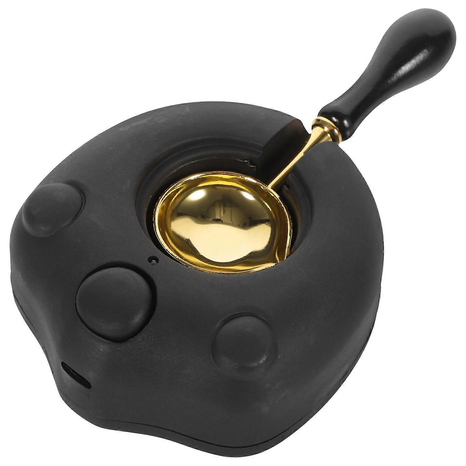 1 Set Wax Melting Tool Kit with Seal Wax Stove Furnace Tool Wax Seal Warmer and Spoon Supplies