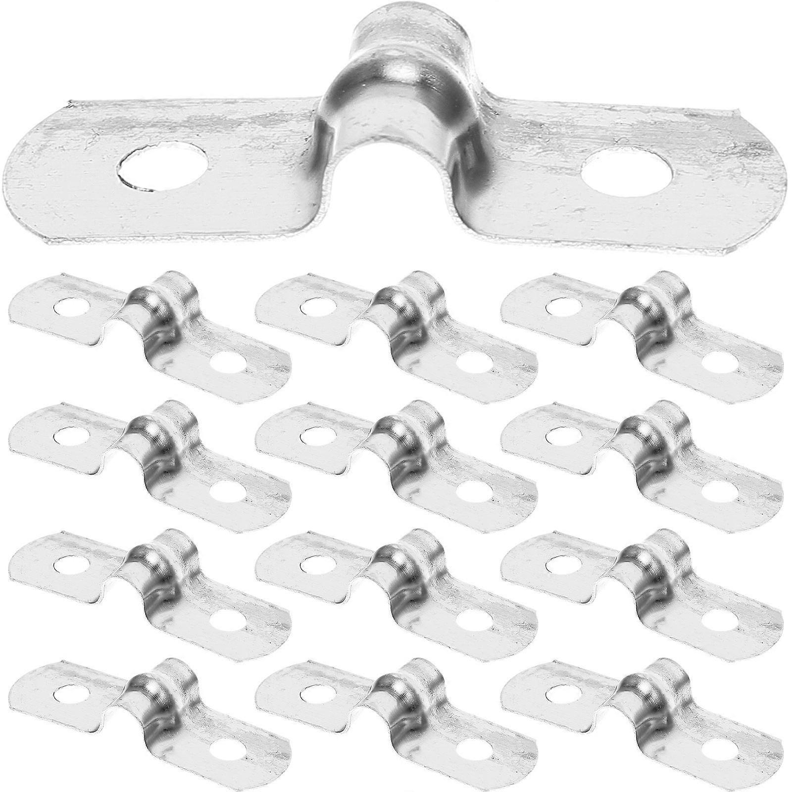 Clamps Stainless Steel Pipe Clamp for Fixing Use 100Pcs U Bracket Mounting