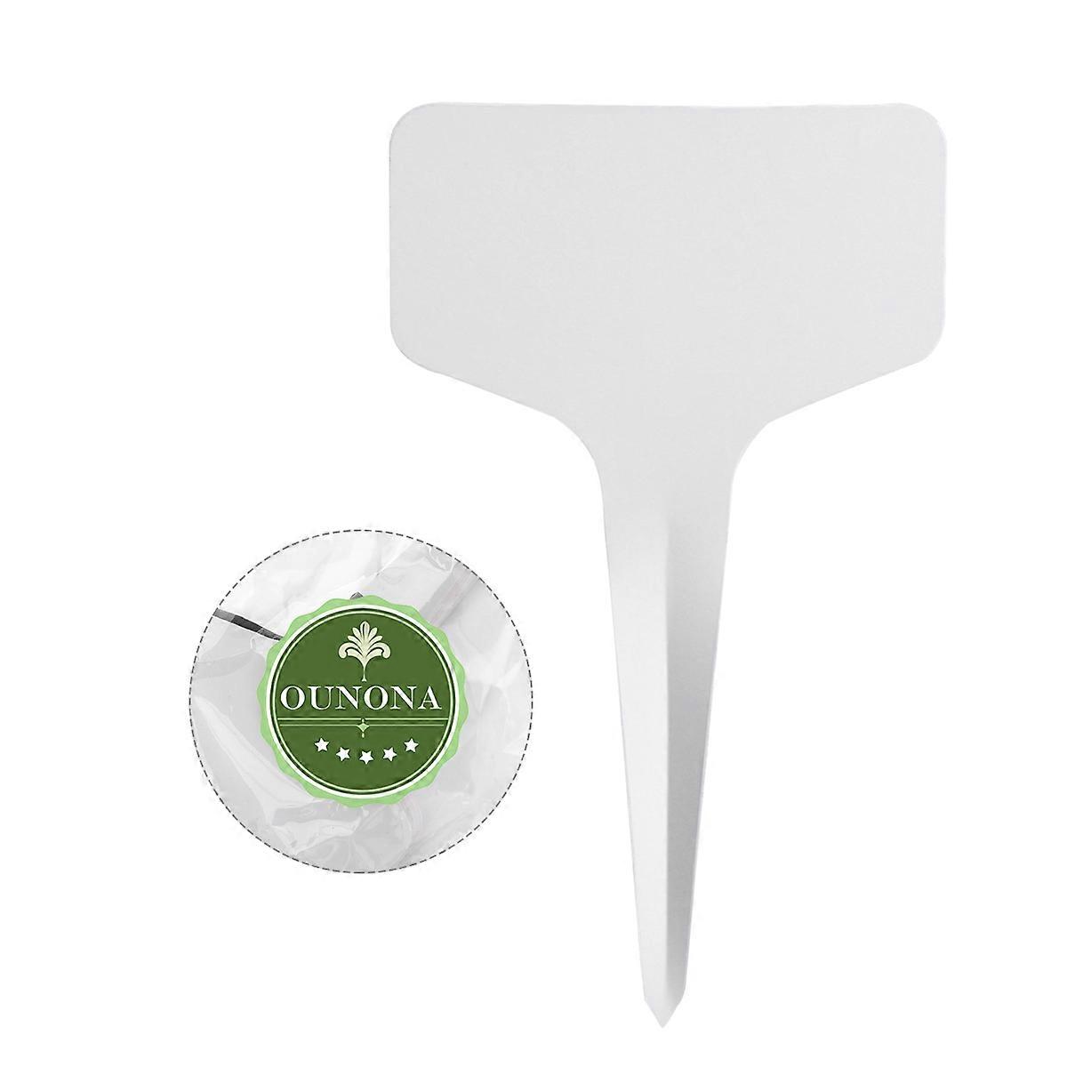 Plastic Garden Labels with Matte Finish for Reusable Plant Markers in T-type 100pcs
