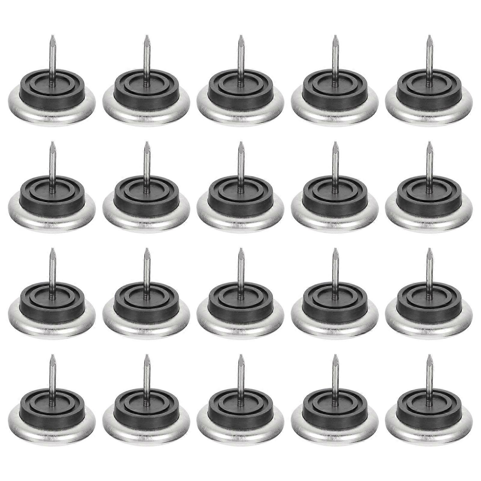 20Pack מגיני רצפת רהיטים עם עיצוב רפידות לכיסאות ורגלי רהיטים עשויים ברזל