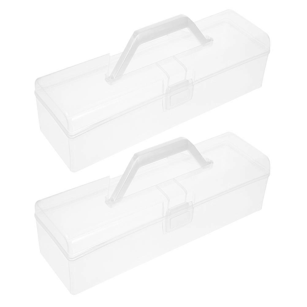 Thickened Paint Brush Organizer with Comfortable Handle for Art Supplies, Stationery & Small Tools – 2pcs Set for Home or On the Go Use