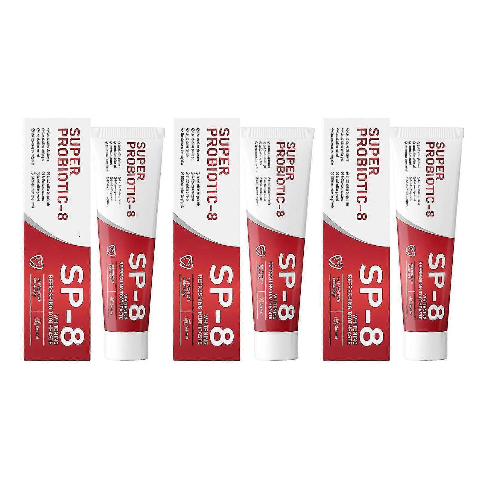 Sp-8 Probiotics Whitening Toothpaste, Effective Keep Oral Hygiene Tooth Paste, Easy Using Freshing Breath Toothpaste, for Daily Use