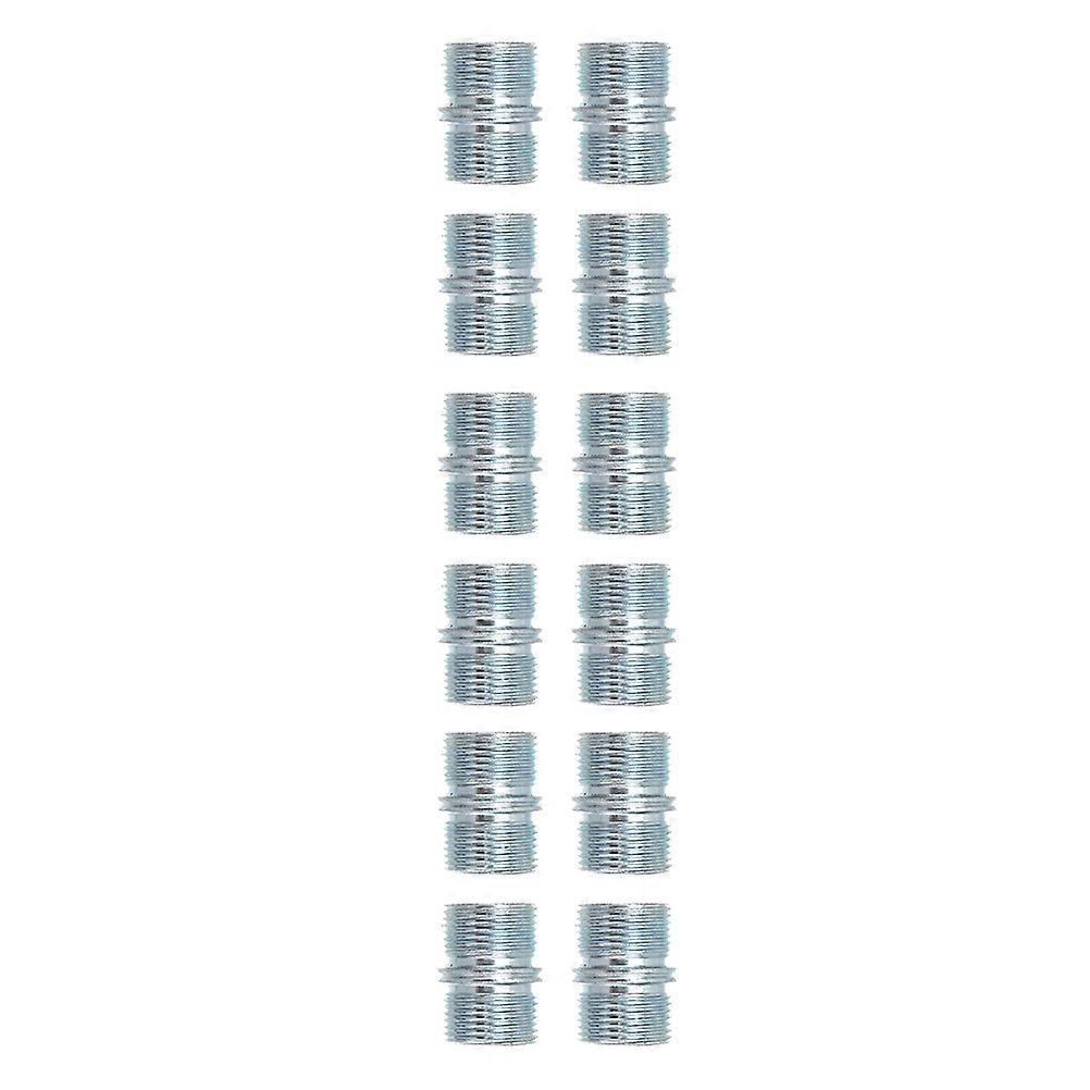 12pcs Steel Double Head Shelf Support Nuts for Shelving Connector Replacement