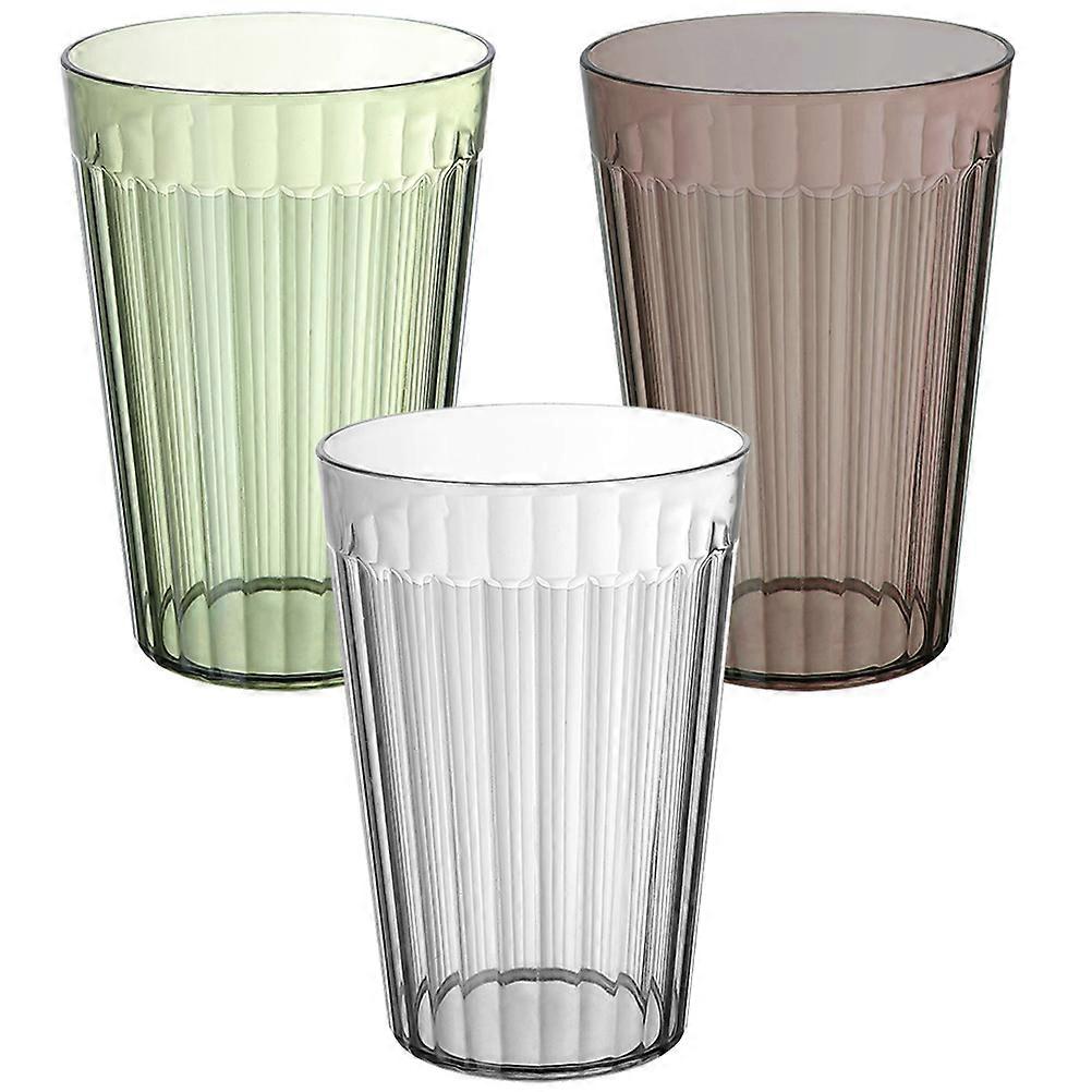 Reusable Plastic Cups for Bathroom Toothbrush Holder and Mouthwash Cup Assorted Color PP Material