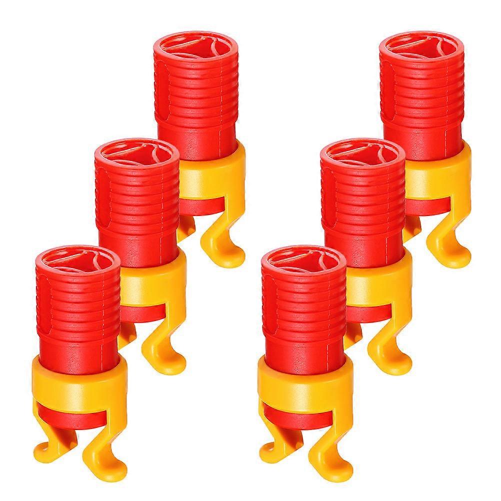 6pcs Universal Screw Gripper Attachment Woodworking Clamp Tool Plastic Holder Sleeve For Fixing Screws