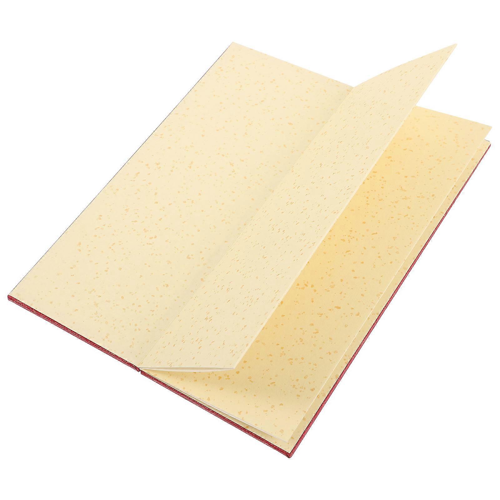 Red Calligraphy Paper Book for Painting Use with Foldable Pages Design and Smooth Writing Experience 10x8 inches