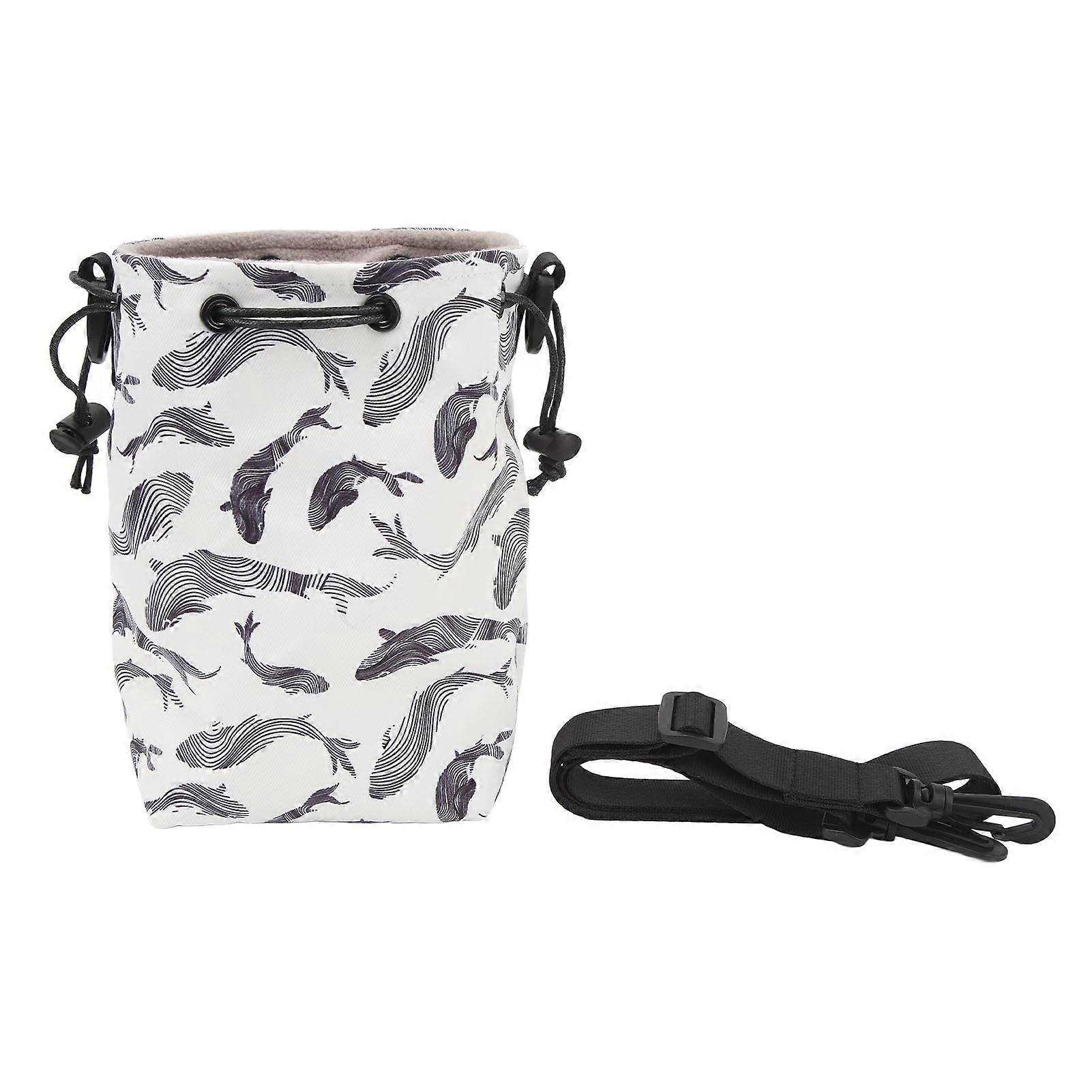 Camera Drawstring Shoulder Bag Multifunctional Portable Large Capacity Waterproof Instant Camera Storage Bag Whale Style