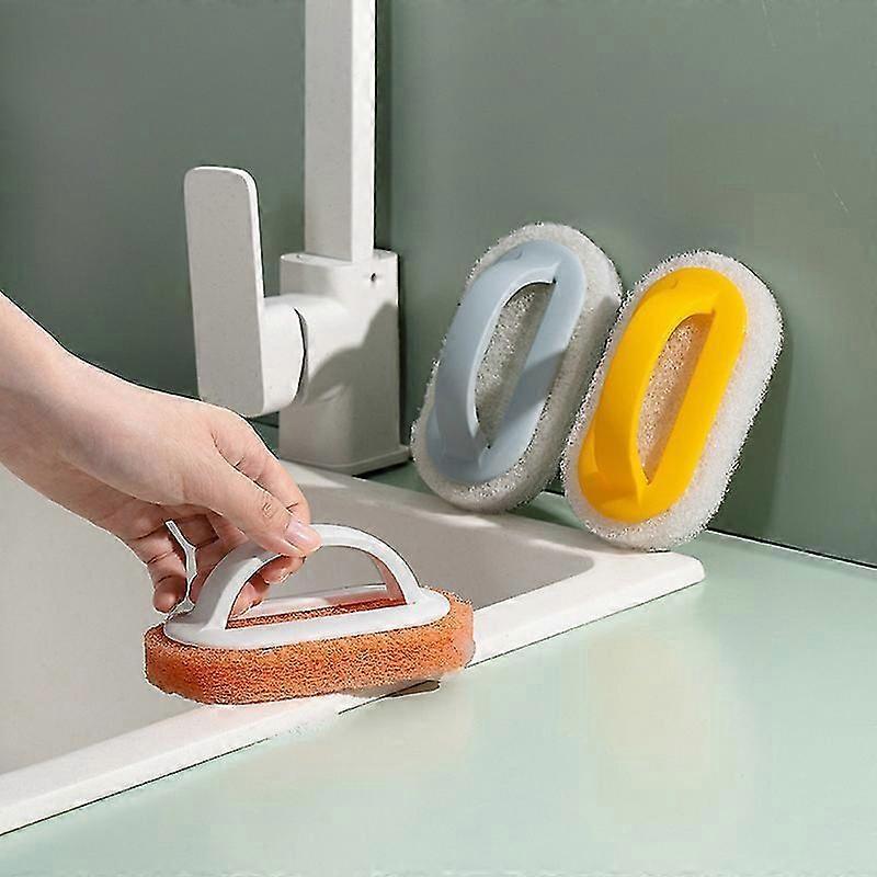 Kitchen Scouring Sponges - Scratch-Free Microfiber Sponge for Dishes & Kitchen Cleaning