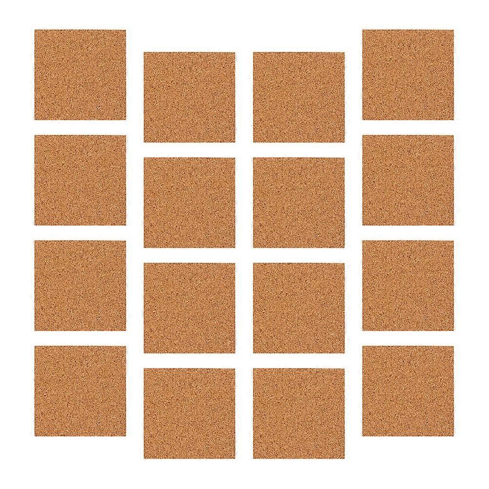 Chocolate Selfadhesive Cork Coasters for Family DIY Crafts Practical Design with Antislip Surface 10x10cm