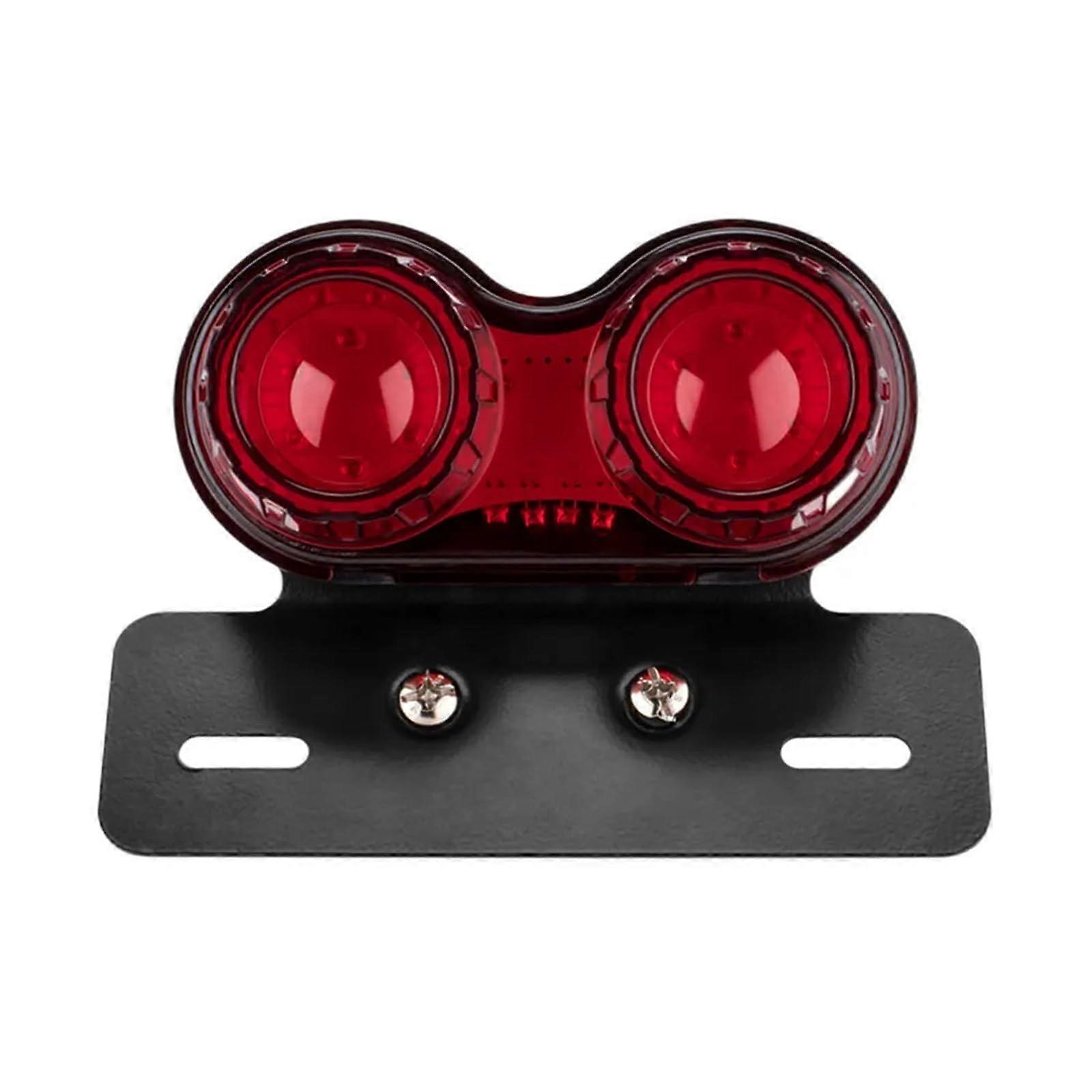 Brake Tail Light 12V Universal Motorcycle Rear Stop Light With License Plate Illumination And Turn Signals