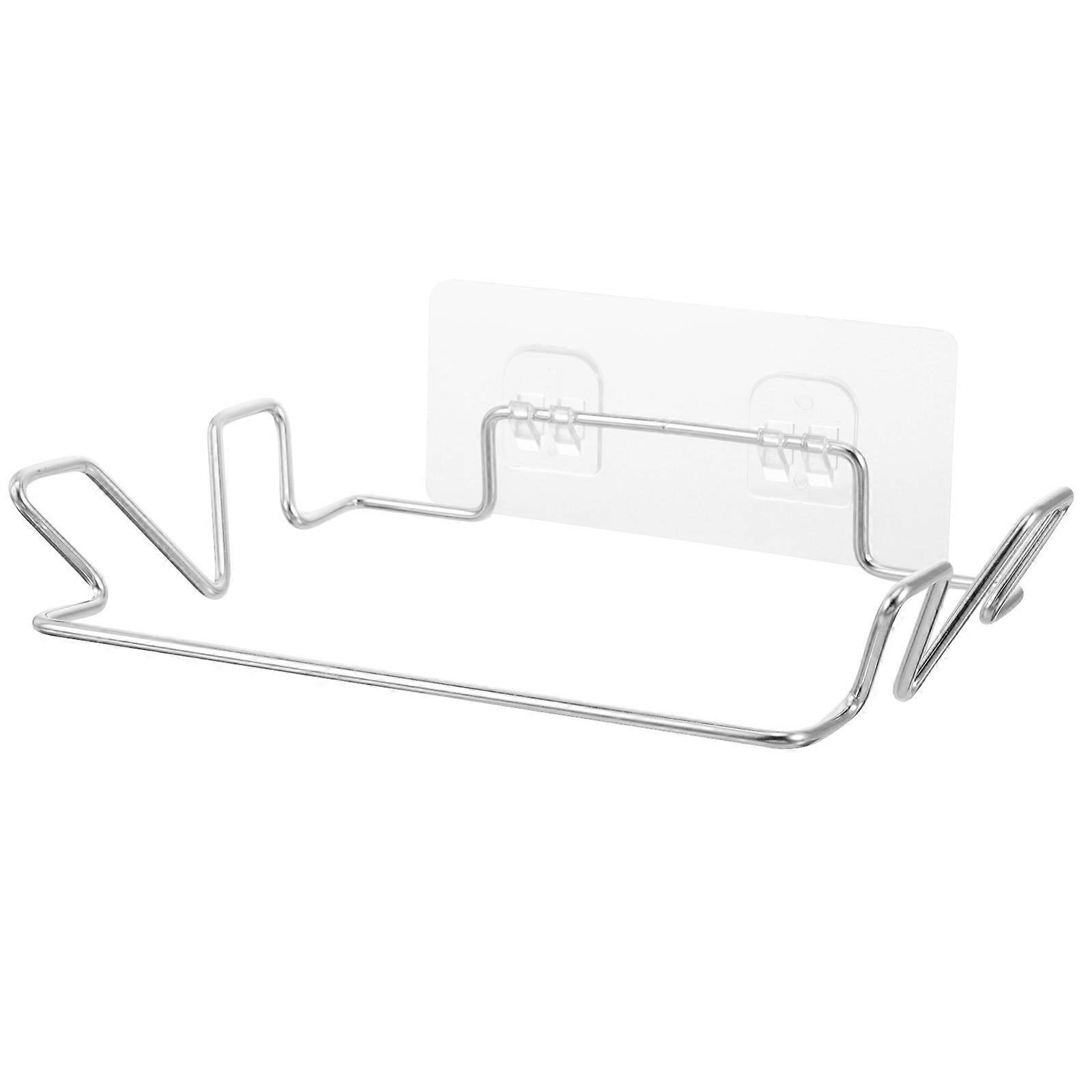 Stainless Steel Garbage Bag Rack for Home Use White Easy to Install and .8 x 4.5 x 3.2 inches
