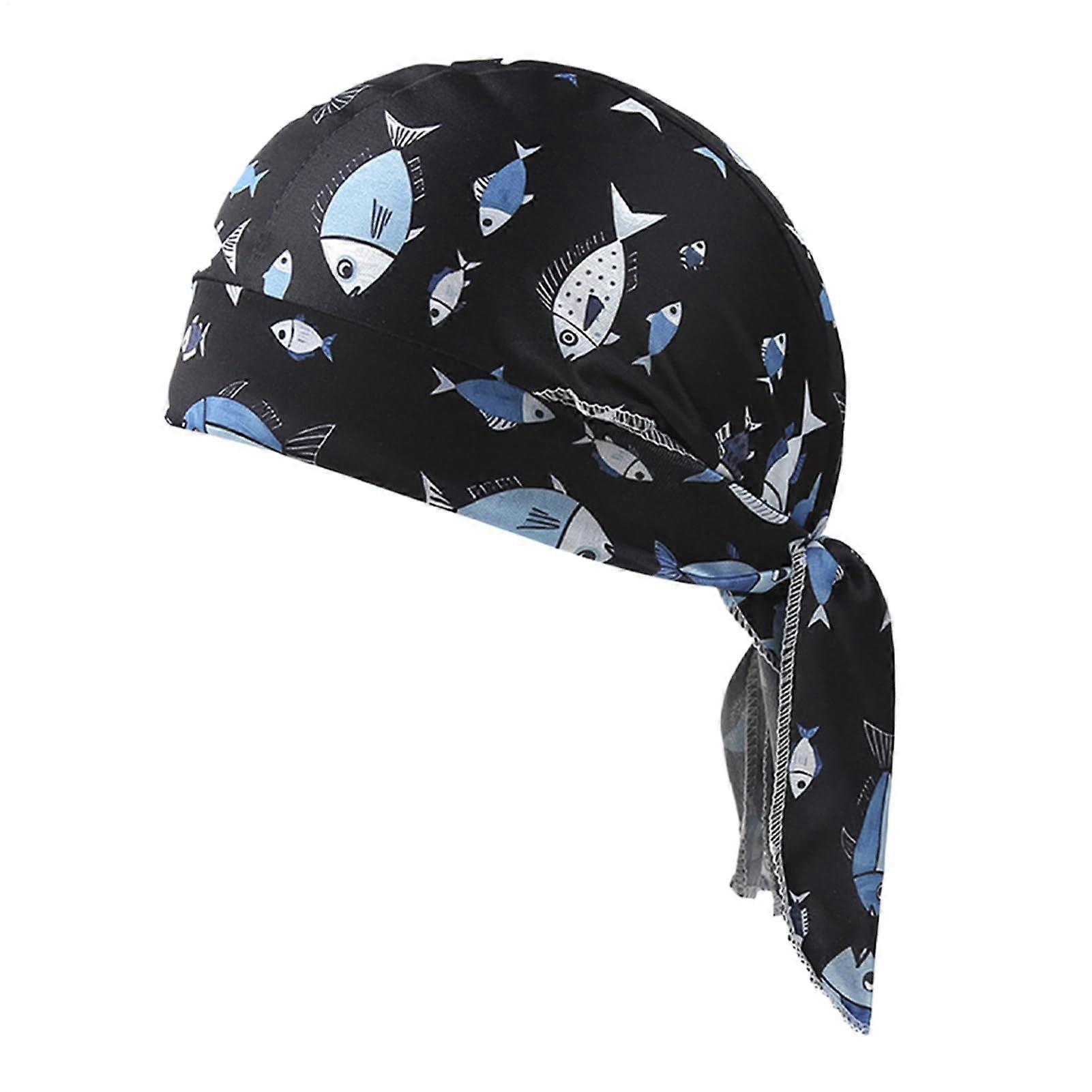 Sun Protection Scarf Balaclava For Running And Cycling, UV Blocking Face Covering, Breathable, Adjustable, Pirate Style Black