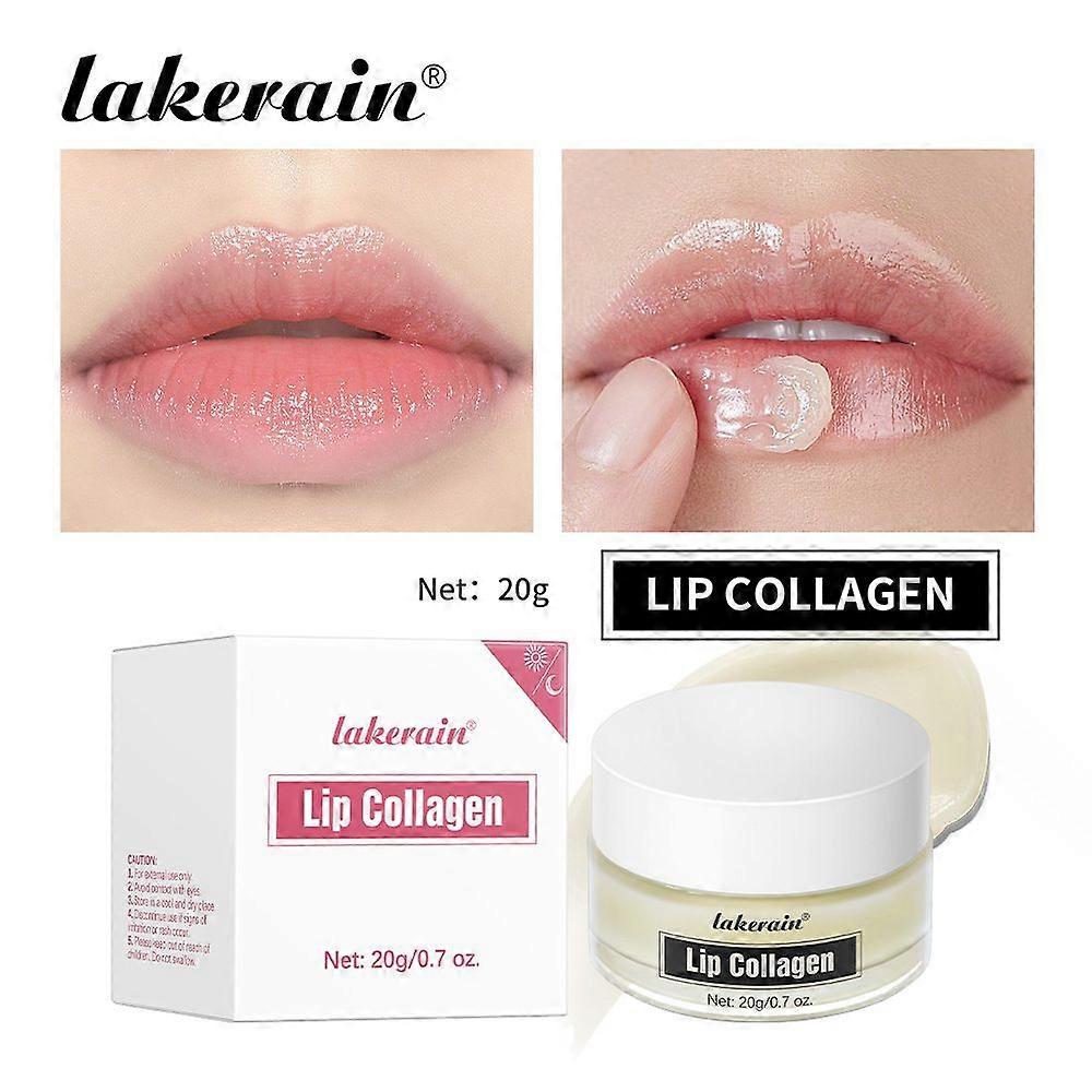 Collagen Lip Mask, Moisturizing Lip Mask, Nourish & Hydrate Lip Balm For Lip Wrinkles Repair Dry Lips, Day & Night