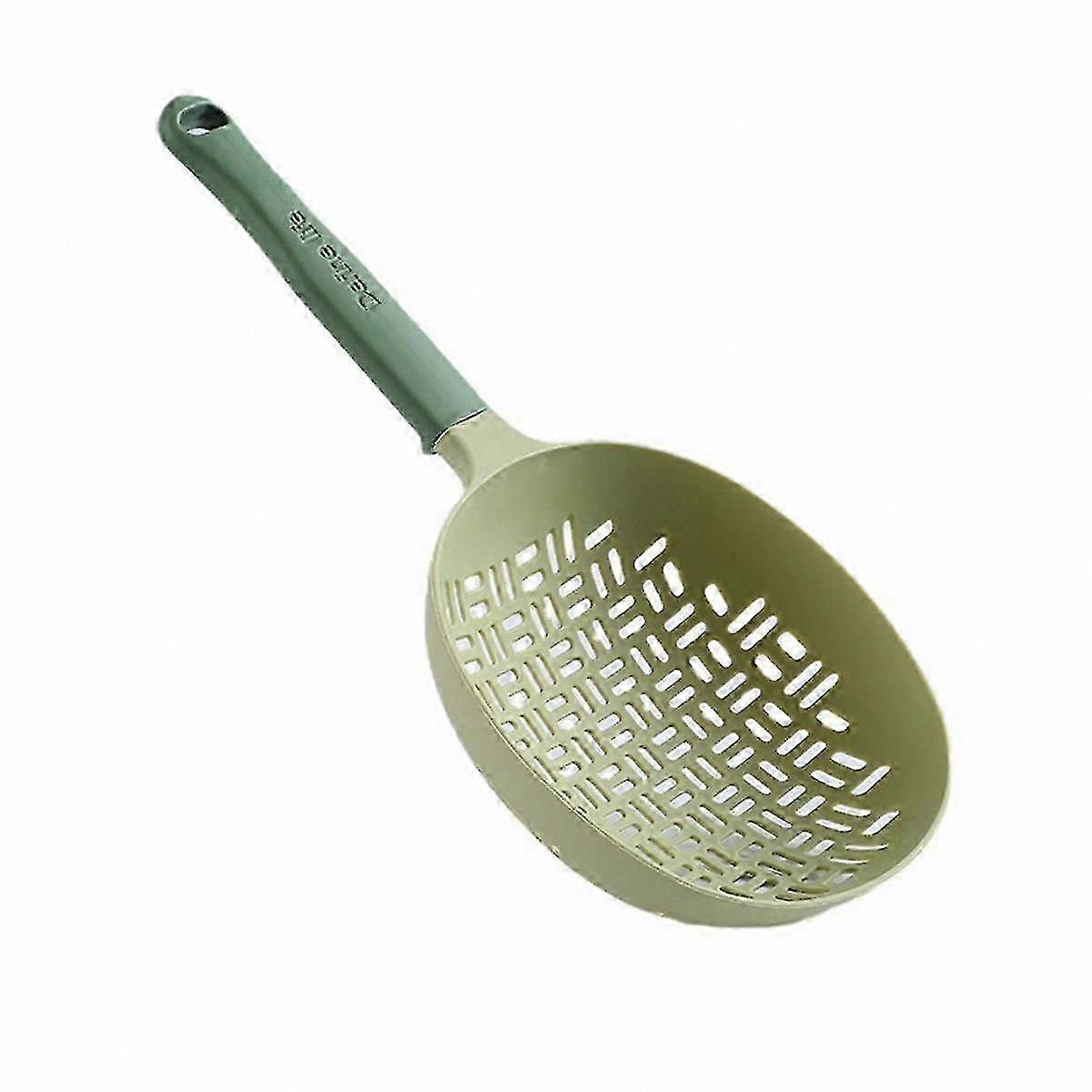 Silicone Kitchen Colander with Handle, Multi-Functional Strainer for Pasta, Vegetables, and Cooking Tasks