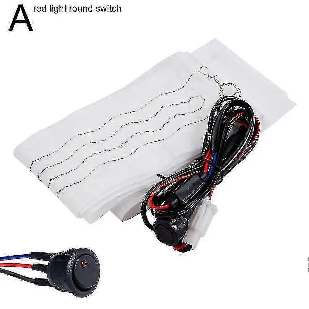 All-Weather Universal Car Heated Steering Wheel Cover with 6-Setting Heater Kit and Hand Warmers