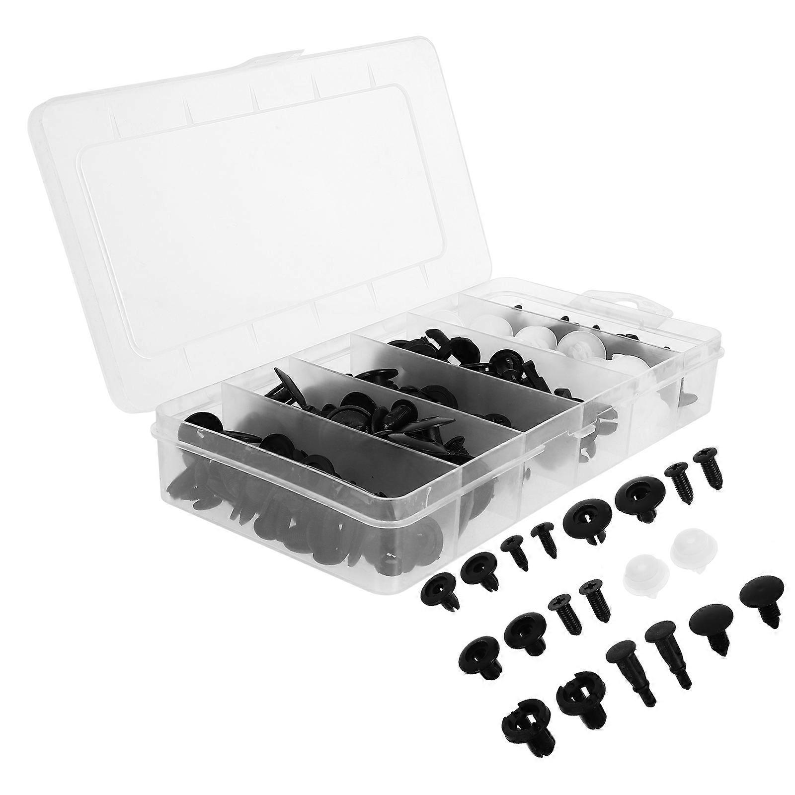 100 Pcs Bumper Retainer Clips Car Body Push Retainers Bumper Retainer Fasteners