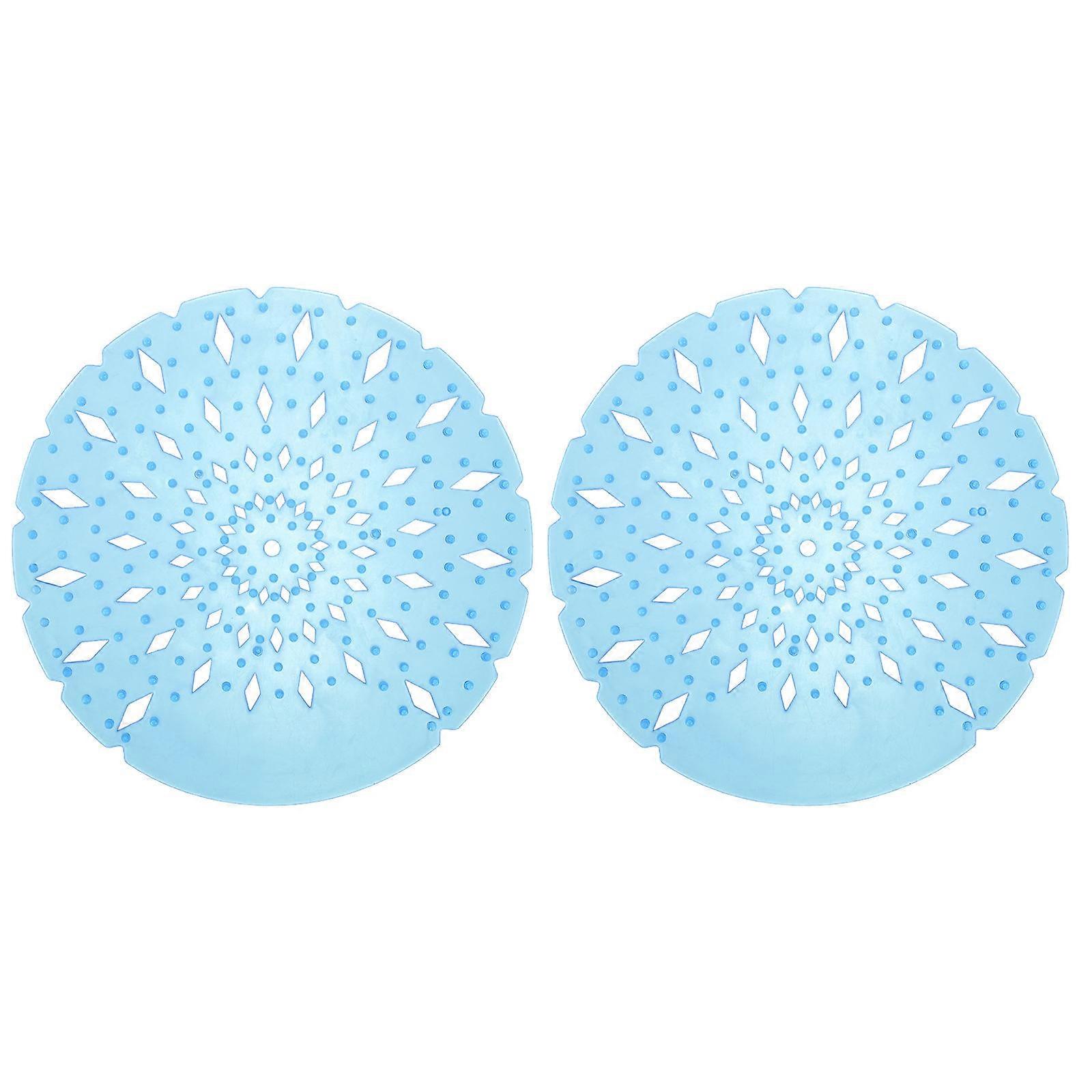 Urinal Screen Deodorizer For Men Bathroom Blue Color Mats With Prevent Blockage Feature 2Pcs