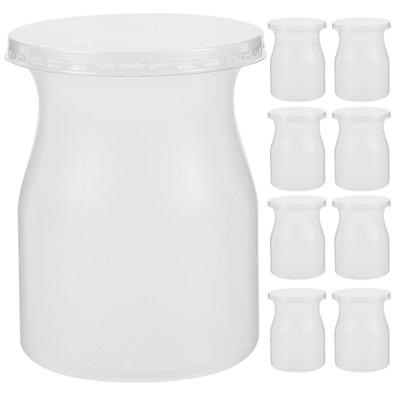 Small Dessert Cups with Lids for Storage Frosted Transparent PP Material 20 Pieces