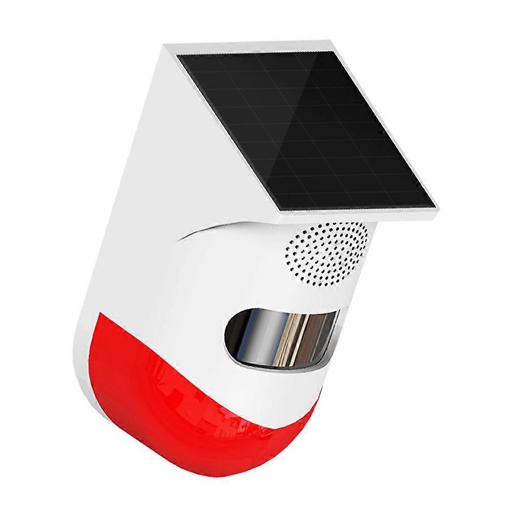 1Pack White Red Infrared Sensor Security Alarm Outdoor Sensor Nighttime Security 13.5X7Cm Motion Sensing