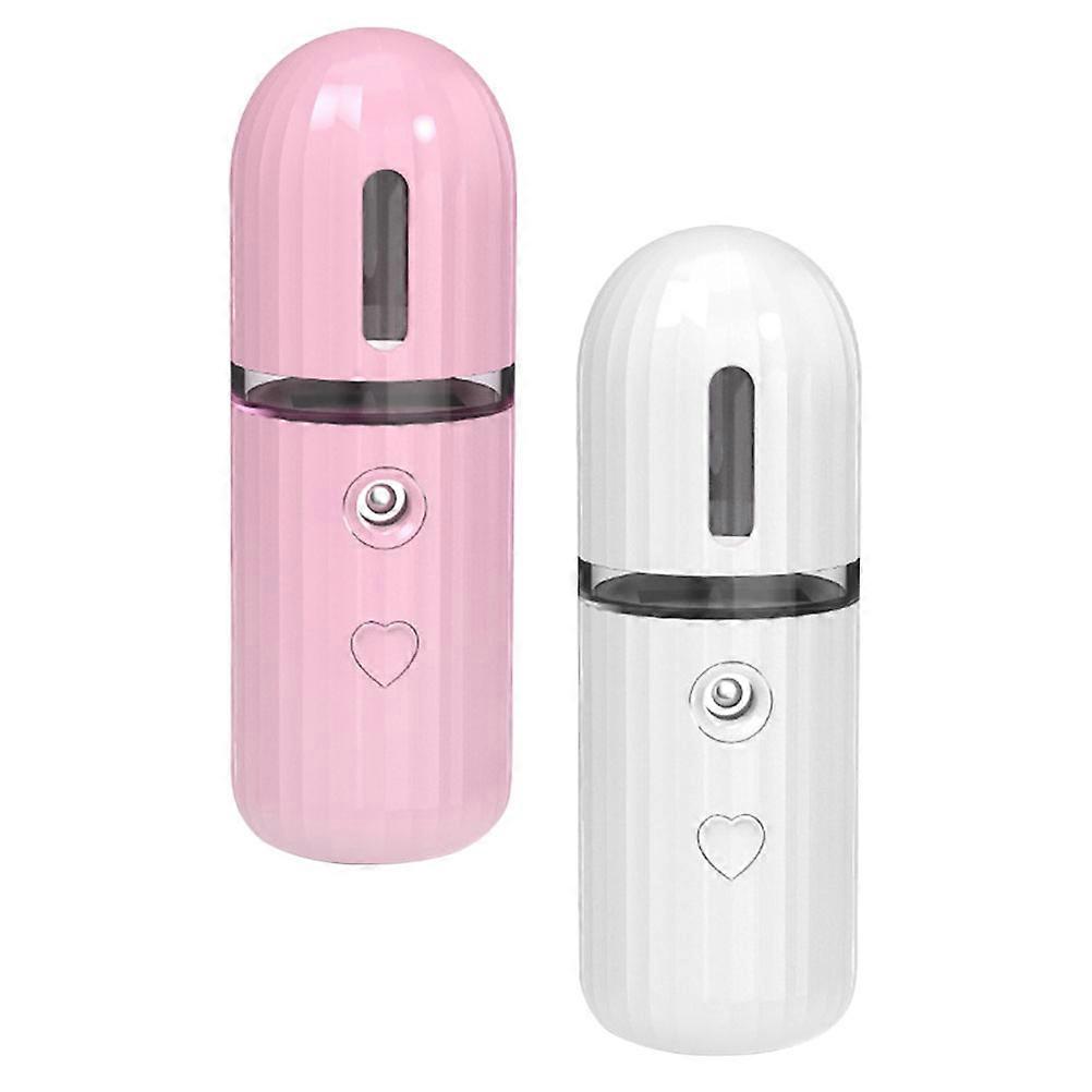 Moisturizing 2Pack Handy Facial Mister Mini Size Premium Design Assorted Color Usb Charging