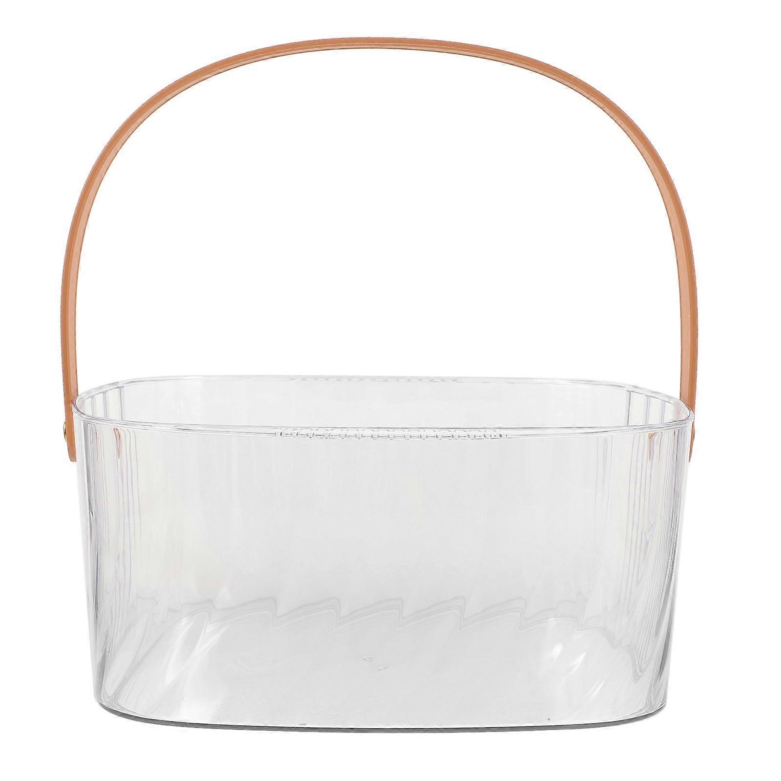 Transparent Ice Bucket for Storage Keeps Drinks Cold Classic Design Suitable for Parties 12.5x9.5x7.8 Inches
