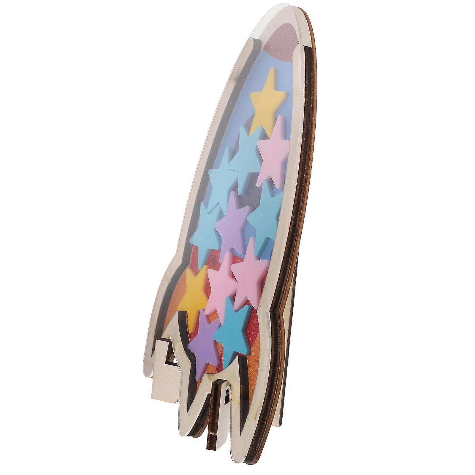 Star Reward Jar For Kid Classroom Decoration 21X13.5X0.6Cm Multi 1 Set