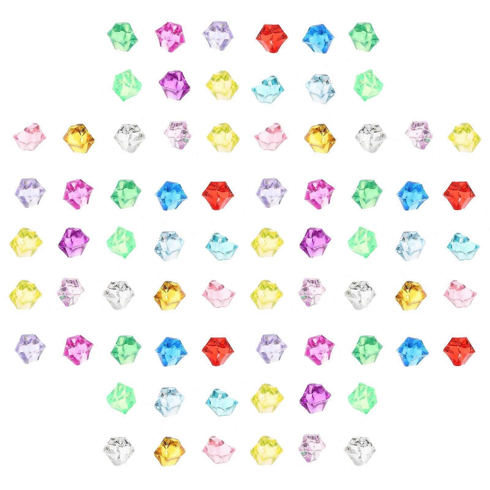 Plastic Gemstones 1 Pack Fake Crushed Ice Rocks Realistic Appearance For Table Setting 200Pcs